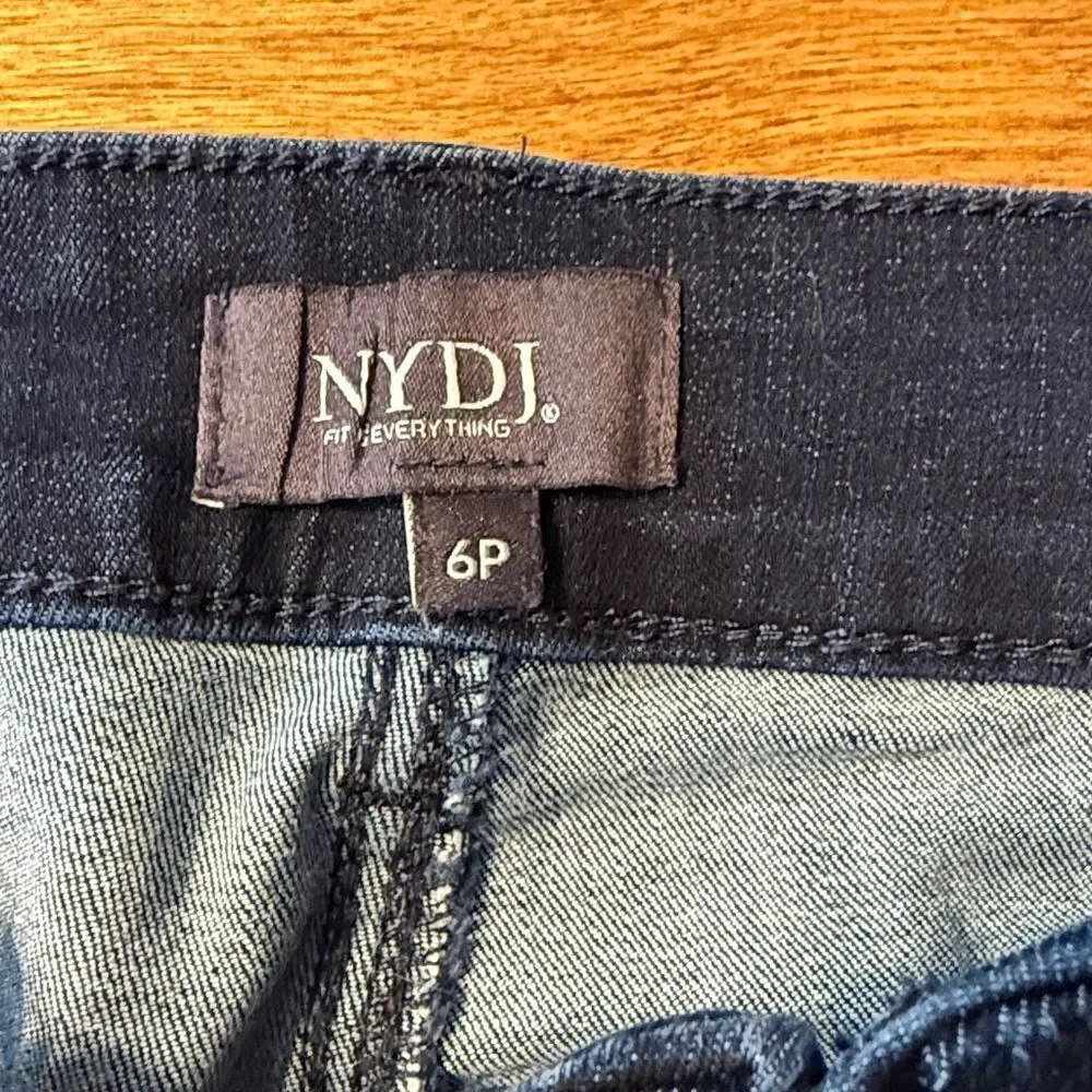 NYDJ Marilyn Dark Blue Straight Leg Jeans